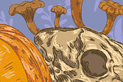 Gothic Autumn Harvest Folk Pattern, a Pattern Graphic by NayaChu (Thumbnail 8 of 9)