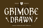 CS Grimore Drawn, a Blackletter Font by Craft Supply Co. (Thumbnail 1 of 8)