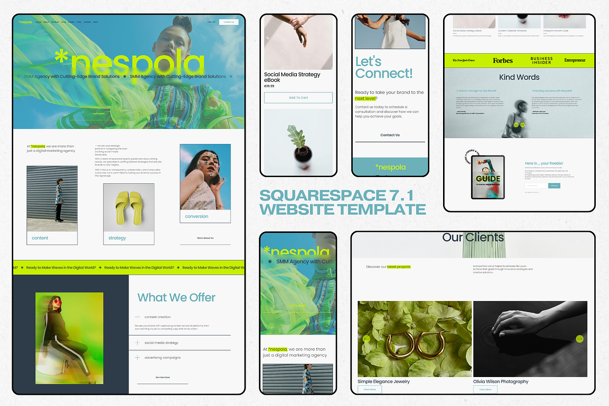 Marketing Agency Website Template, a Squarespace Template by Anastasiia VNSK (Photo 4 of 11)