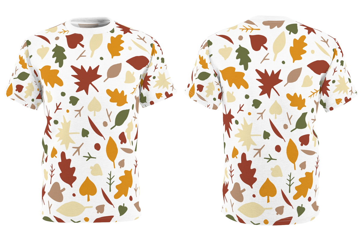 Autumn Leaves Seamless Pattern, a Graphic by KA7-Designs (Photo 2 of 7)