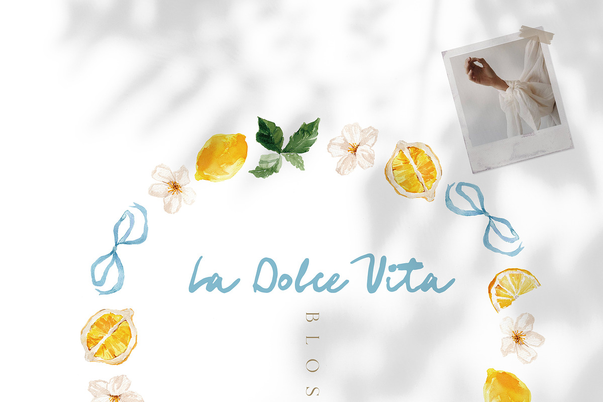 Watercolor Clipart - LA DOLCE VITA, a Decorative Illustration by Beigetime (Photo 12 of 13)