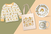 Cozy Autumn Hedgehog Collection, an Animal Illustration by Natali_Zhy (Thumbnail 2 of 6)