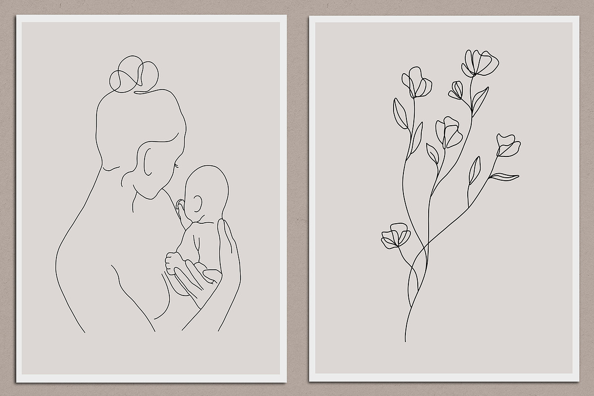 Mother’s Day Line Art, a Decorative Illustration by Miracles Everywhere (Photo 6 of 7)