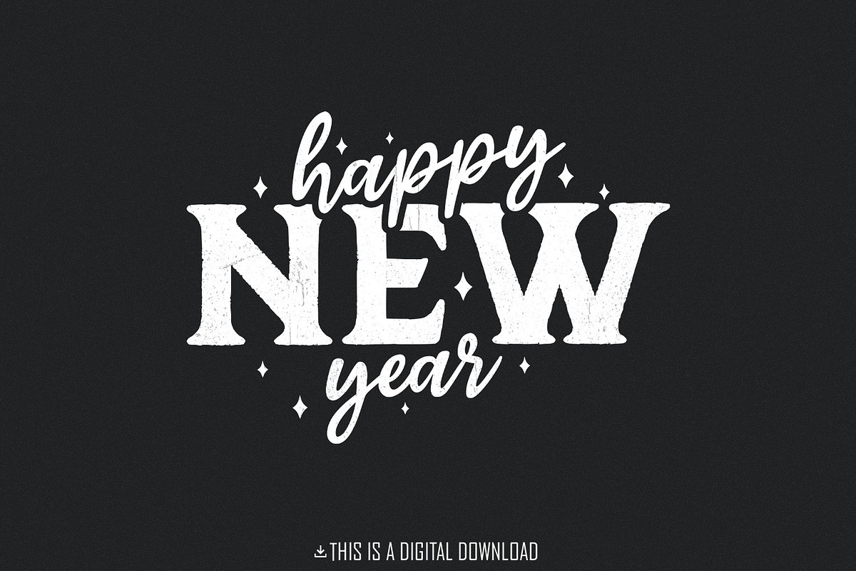 Happy New Year 2025 PNG, Digital, an Illustration by SharpMarketplace (Photo 1 of 3)
