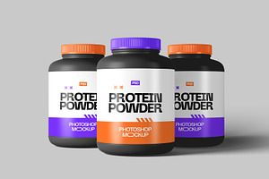 Protein Powder Jar Mockups