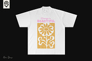Change Is Beautiful – Retro Floral, a Decorative Illustration by shaondesigns (Thumbnail 2 of 4)