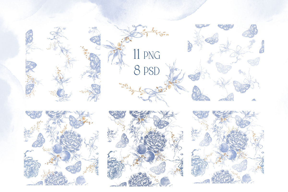 Flowers victorian baroque bundle, a Decorative Illustration by Edith’s World (Photo 8 of 9)