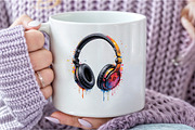 Vibrant Headphones Clipart, an Illustration by DreamCafeArt (Thumbnail 5 of 7)