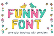 Funny Font, a Symbol Font by Maya Ivart (Thumbnail 1 of 11)
