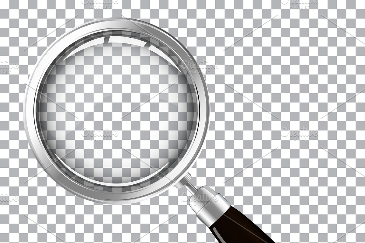 Magnifying glass with dark handle, an Object Graphic by piter.goskov
