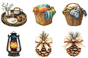 Watercolor Cozy Neutral Winter Clipa, an Illustration by DreamArtGraphic (Thumbnail 3 of 5)