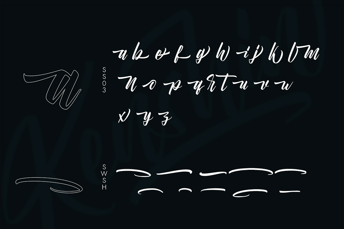Kenshin Lettering Script Font, a Handwritten Font by Jehoo Creative (Photo 10 of 11)