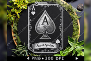 Ace of Spades Symbol Vintage Playing, a Background Graphic by LaseredNinja (Thumbnail 2 of 7)