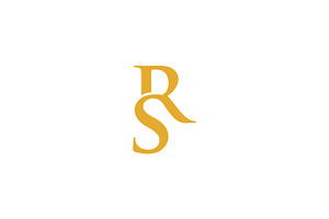 Letter SR or RS Logo Design