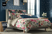 Cottage Style Bedroom Bedding Mockup, a Household Mockup by creatsy5 (Thumbnail 1 of 5)