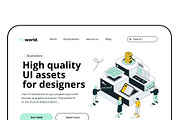 Fintech World-Isometric Illustration, a Finance Illustration by Creative Graphics (Thumbnail 4 of 8)