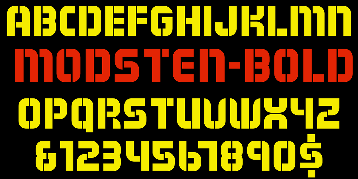 Modsten, a Sans Serif Font by Ingrimayne Type (Photo 2 of 5)