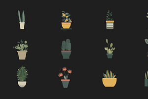 Animated Plants Icons Motion Graphic, a Graphic by 2dfx