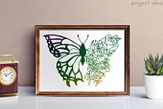 Flower - Floral Butterfly SVG Pack, a Decorative Illustration by Dasagani (Thumbnail 4 of 5)
