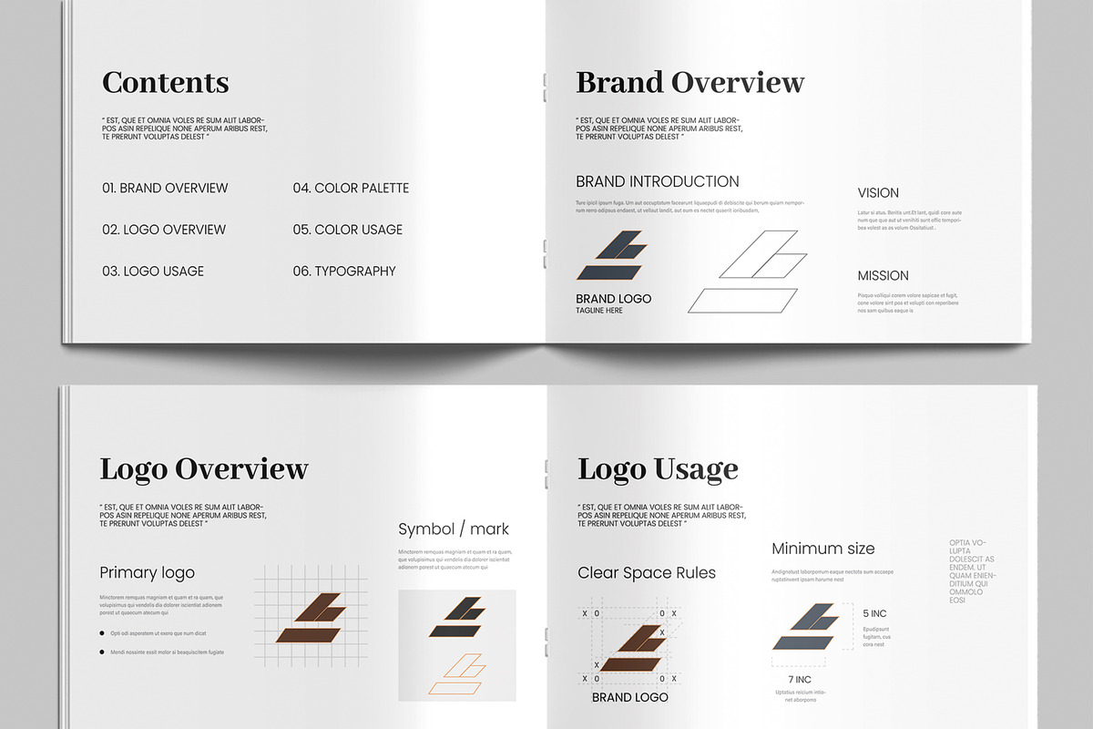 Business Identity Brand Guideline, a Brochure Template by MightyDesign (Photo 3 of 8)
