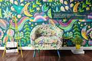 Floral Night - Kids Pattern, a Pattern Graphic by Velliniki (Thumbnail 2 of 11)
