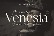 Venesia - A Modern Serif Font, a Serif Font by Marvadesign (Thumbnail 1 of 5)