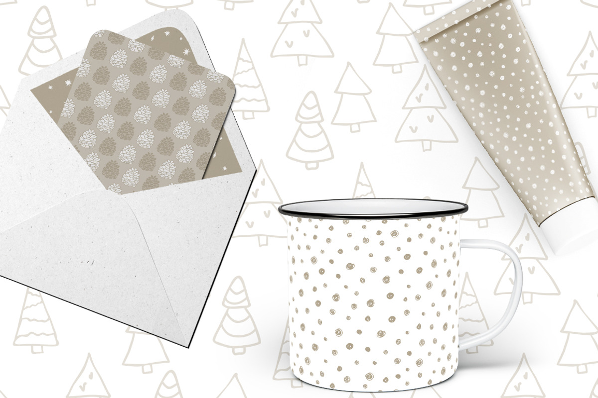 Elegant Christmas patterns, a Pattern Graphic by Cozy pattern shop (Photo 3 of 5)
