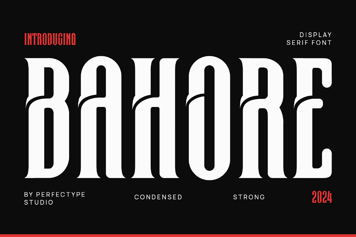 Bahore Modern Futuristic Sans Serif, a Sans Serif Font by Perfectype (Photo 1 of 6)