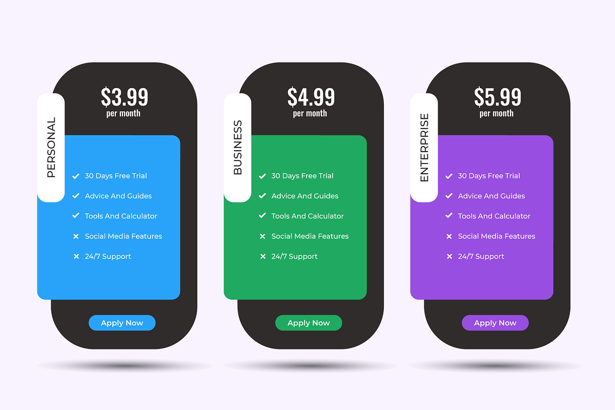 Pricing Table, a Templates & Theme by Pixelpick