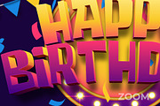Happy Birthday Text Effect 3D Style, a Layer Style Add-On by Mockmenot (Thumbnail 3 of 3)