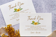 Rustic Sunflower Wedding Suite, an Invitation Template by BlueRobinDesignShop (Thumbnail 5 of 5)