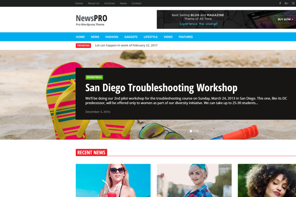 News Pro Plus, a WordPress Template by Anshop (Photo 1 of 2)