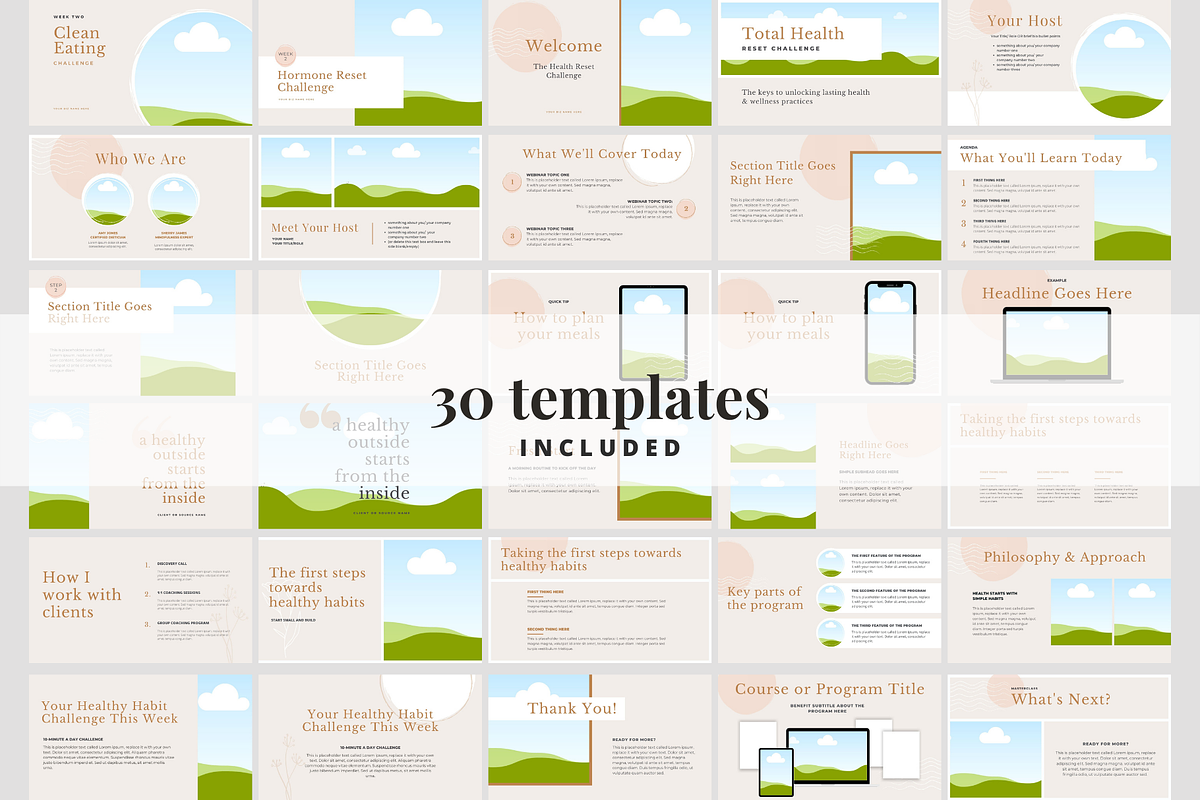 Wellness Coach Presentation Template, a Presentation Template by Brand Spanking You (Photo 3 of 6)