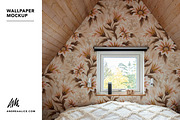 Wallpaper Mockup - Loft Bedroom, a Household Mockup by Andrea Muller (Thumbnail 1 of 6)