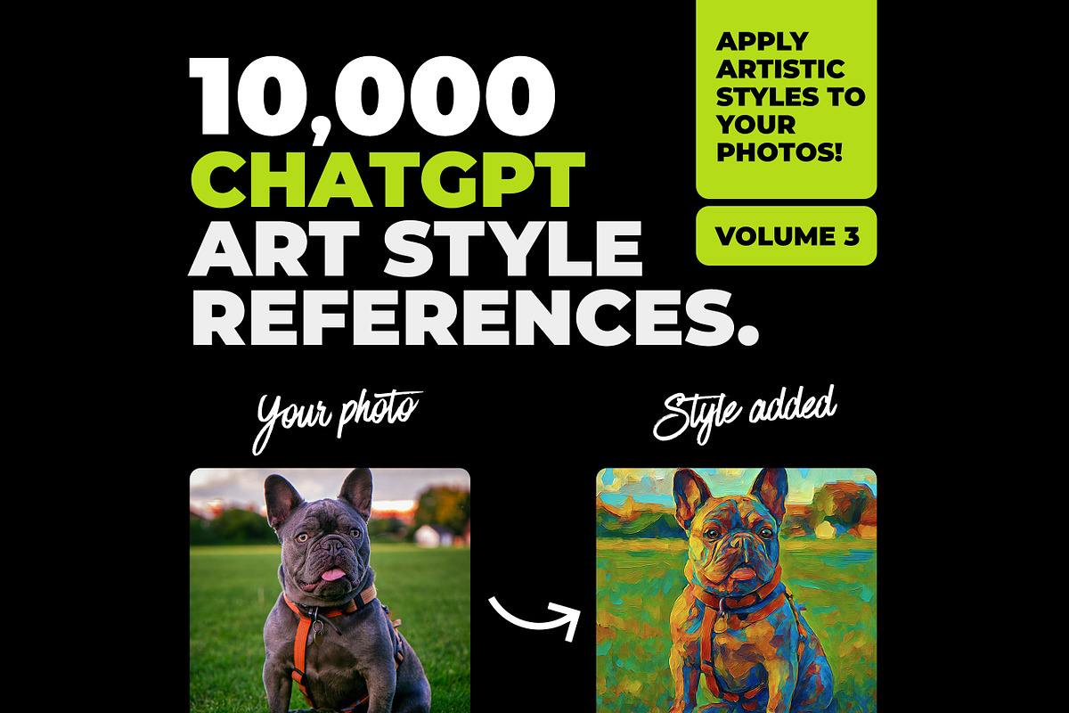 10,000 Art Styles For ChatGPT-Vol 3, a Decorative Illustration by Sevenstyles (Photo 1 of 6)