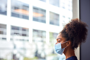 Female doctor in face mask wearing s stock photo containing doctor and nurse
