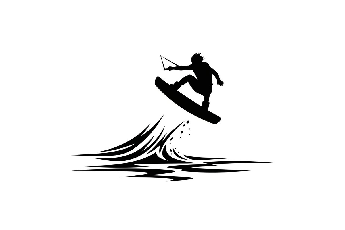 Water Ski Silhouette Vector Bundle, an Illustration by Designs_River (Photo 37 of 51)