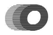 Letter O speed motion lines logo, a Branding & Logo Template by Leksono (Thumbnail 1 of 2)