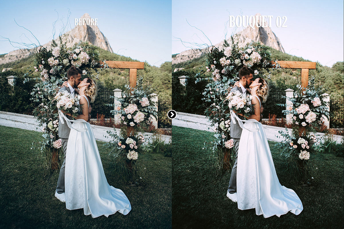 Bouquet Wedding Photoshop Actions, an Action Add-On by FilterAtelier (Photo 3 of 9)