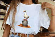 Halloween Goose Clipart PNG Sublimat, an Illustration by CrexoraLab (Thumbnail 4 of 5)