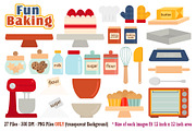 Fun Baking Digital Clip Art, an Object Graphic by Cozy Cat Design (Thumbnail 1 of 3)