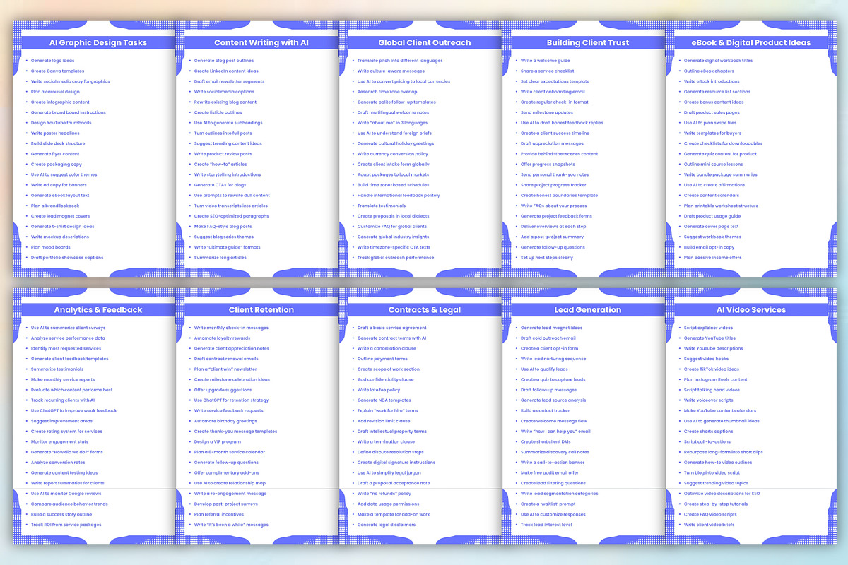 AI Freelancer Toolkit 1000+ Prompt, a Stationery Template by Designmela01 (Photo 2 of 6)