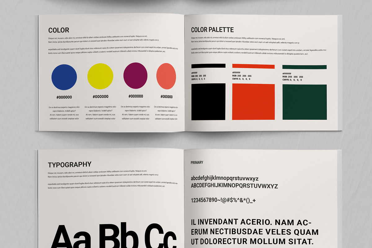 Brand Guideline Template, a Brochure Template by ContestDesign (Photo 4 of 5)