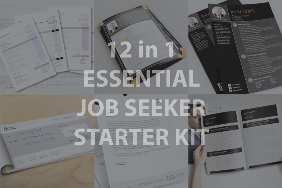 Essential Job Seeker Starter Kit, a Resume Template by voryu (Photo 3 of 5)