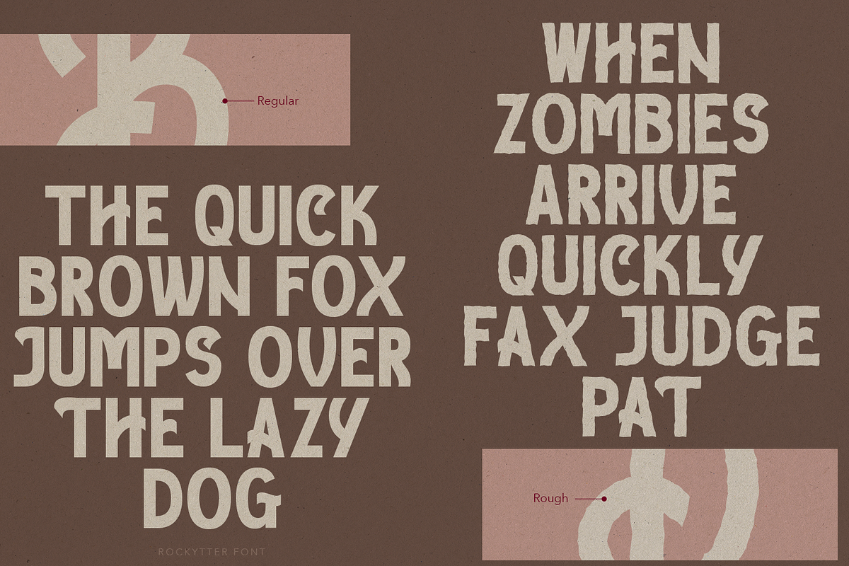 Rockytter Display Font, a Sans Serif Font by madeDeduk (Photo 7 of 8)