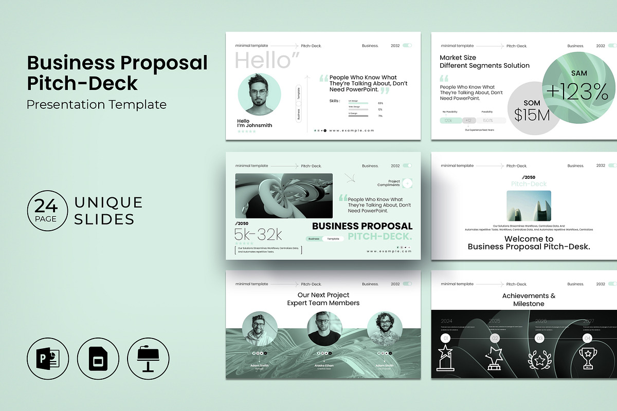 Business Proposal Pitch-Deck, a Presentation Template by Slide-Agency (Photo 1 of 9)