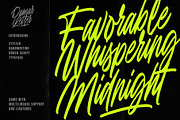 Favorable Whispering Midnight, a Handwritten Font by Damarletter (Thumbnail 1 of 6)