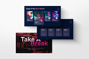 Neon Night Powerpoint Template, a Presentation Template by GearShift (Thumbnail 5 of 8)
