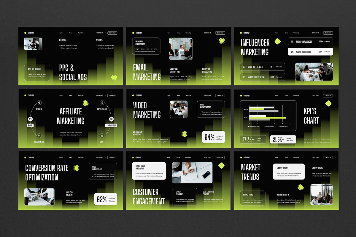 Black Digital Marketing Keynote, a Presentation Template by graphicook (Photo 4 of 4)