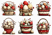 Whimsical Easter Basket Clipart, an Illustration by Craft Nest (Thumbnail 3 of 11)